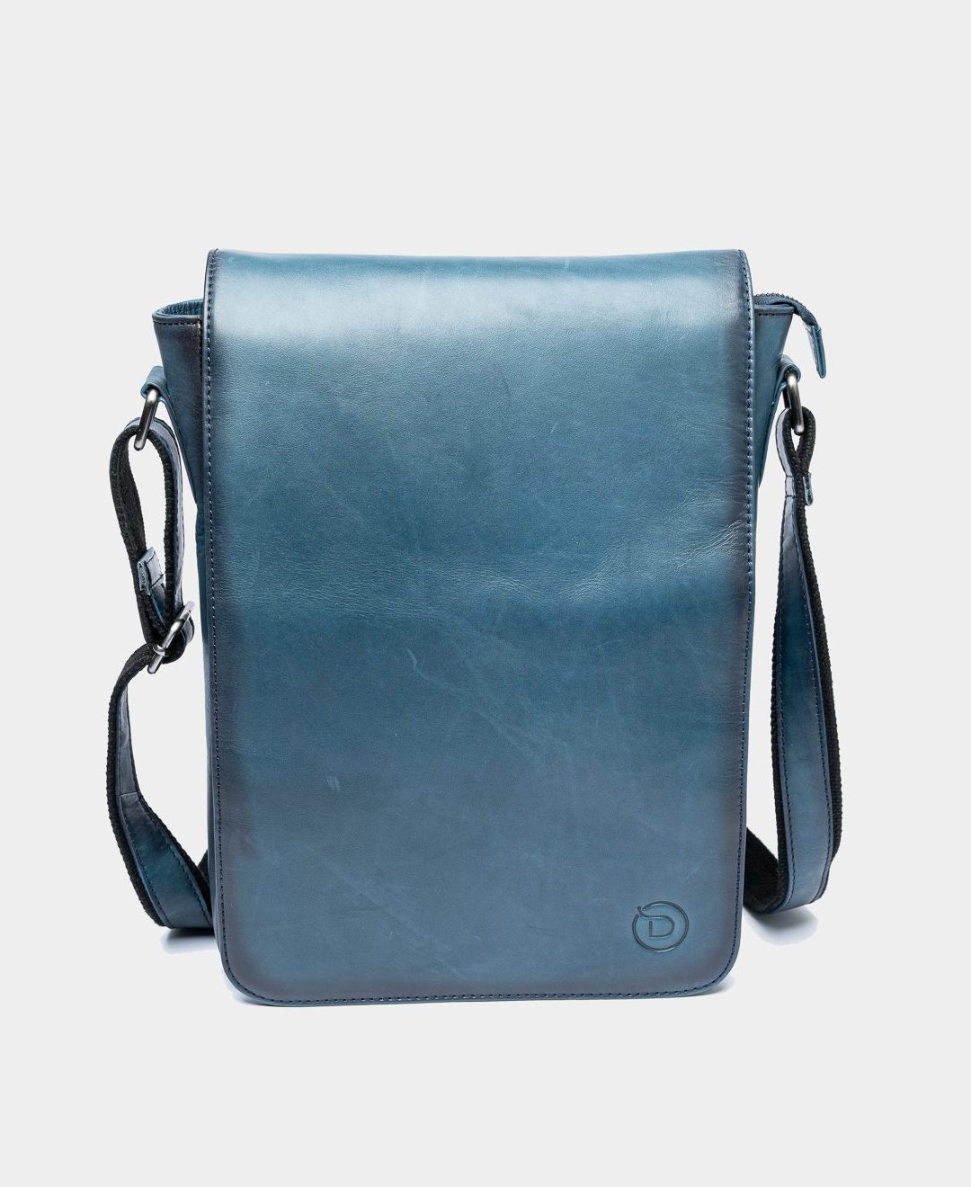 Wallstreet Oliver Blue – Luxury leather messenger