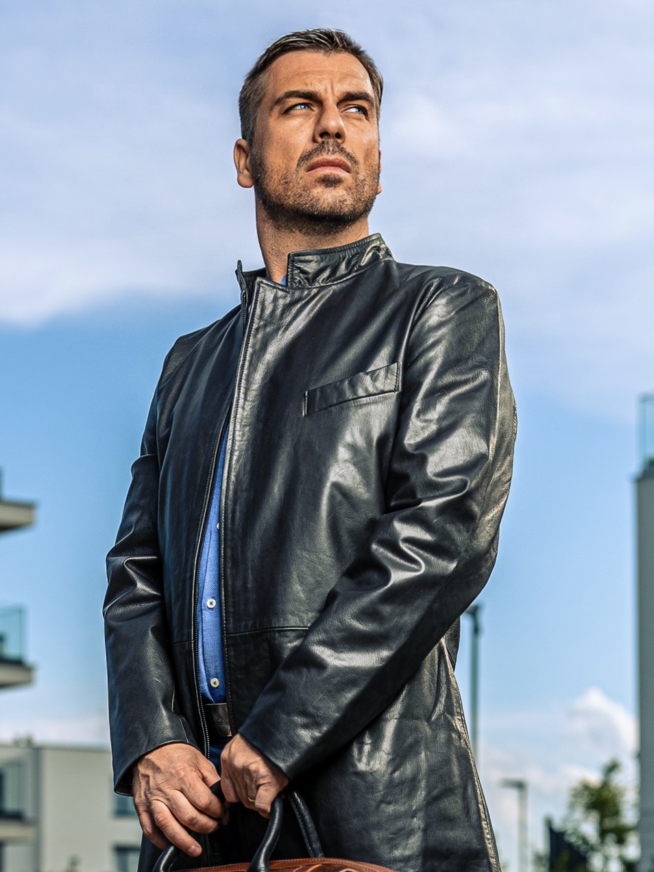 Neo 2.0 Black – Luxury Mens Leather Coat