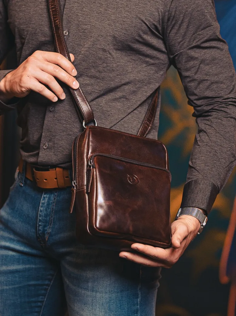 Luxury leather crossbody