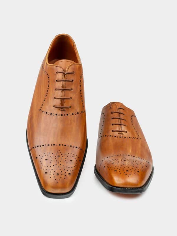 Oxford James 007 Brogue Cognac – Leather Formal Shoes