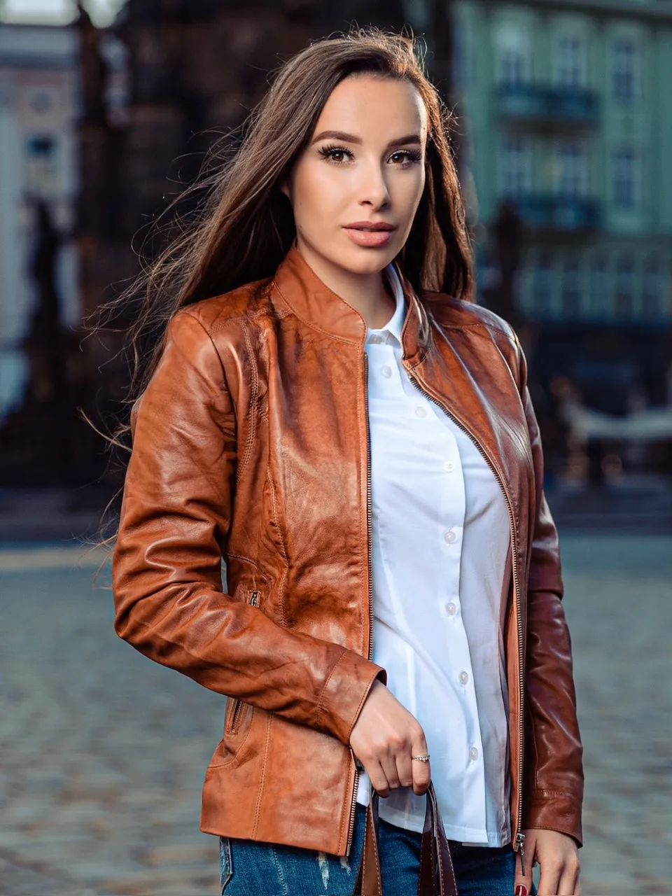 Becca Brownish – Women’s Leather Jacket