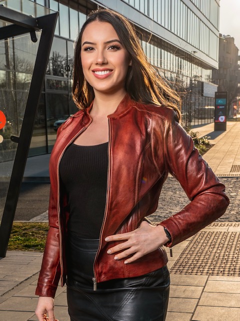 Becca Bordeaux – Women’s Leather Jacket