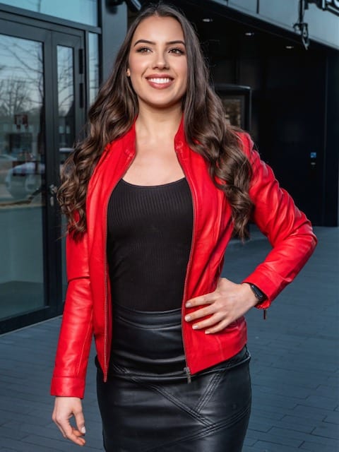 Becca Red – Women’s Leather Jacket