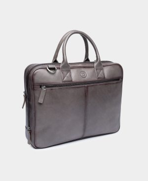 Wallstreet Jordan Grey - Leather business bag