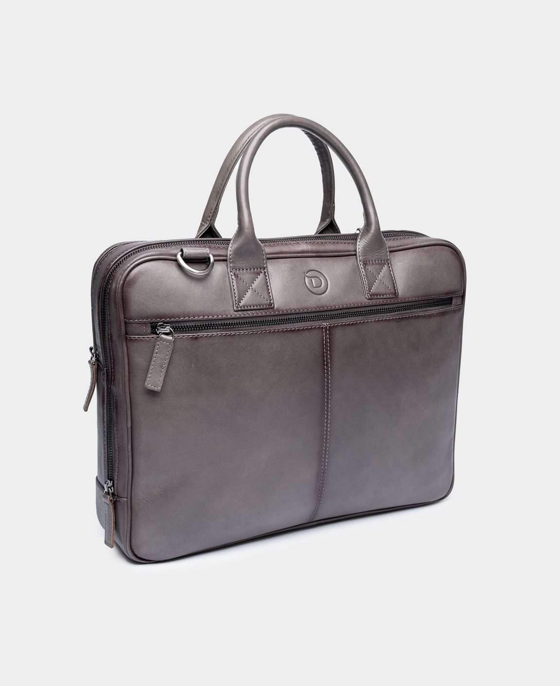 Wallstreet Jordan Grey – Leather business bag