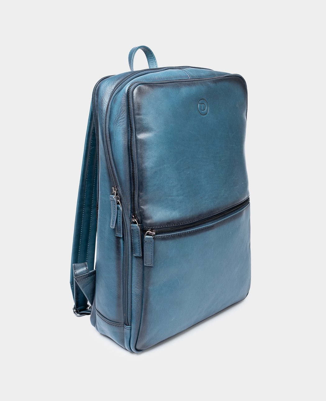 Wallstreet Jacob Blue – Leather backpack