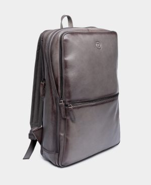 Wallstreet Jacob Grey - Leather backpack