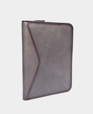 Wallstreet Office Grey - Leather folder