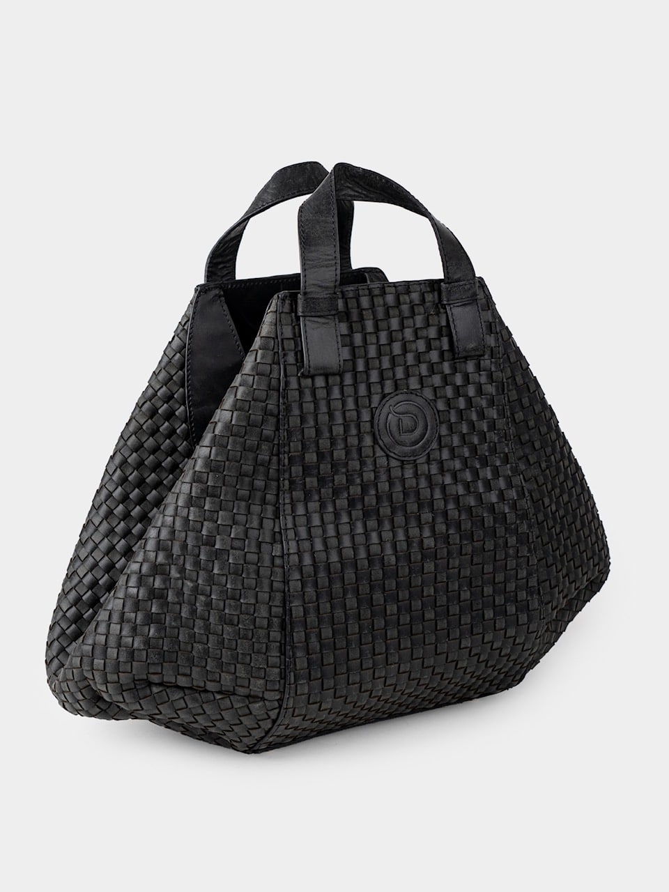 Bohema Black – Leather Woven Handbag