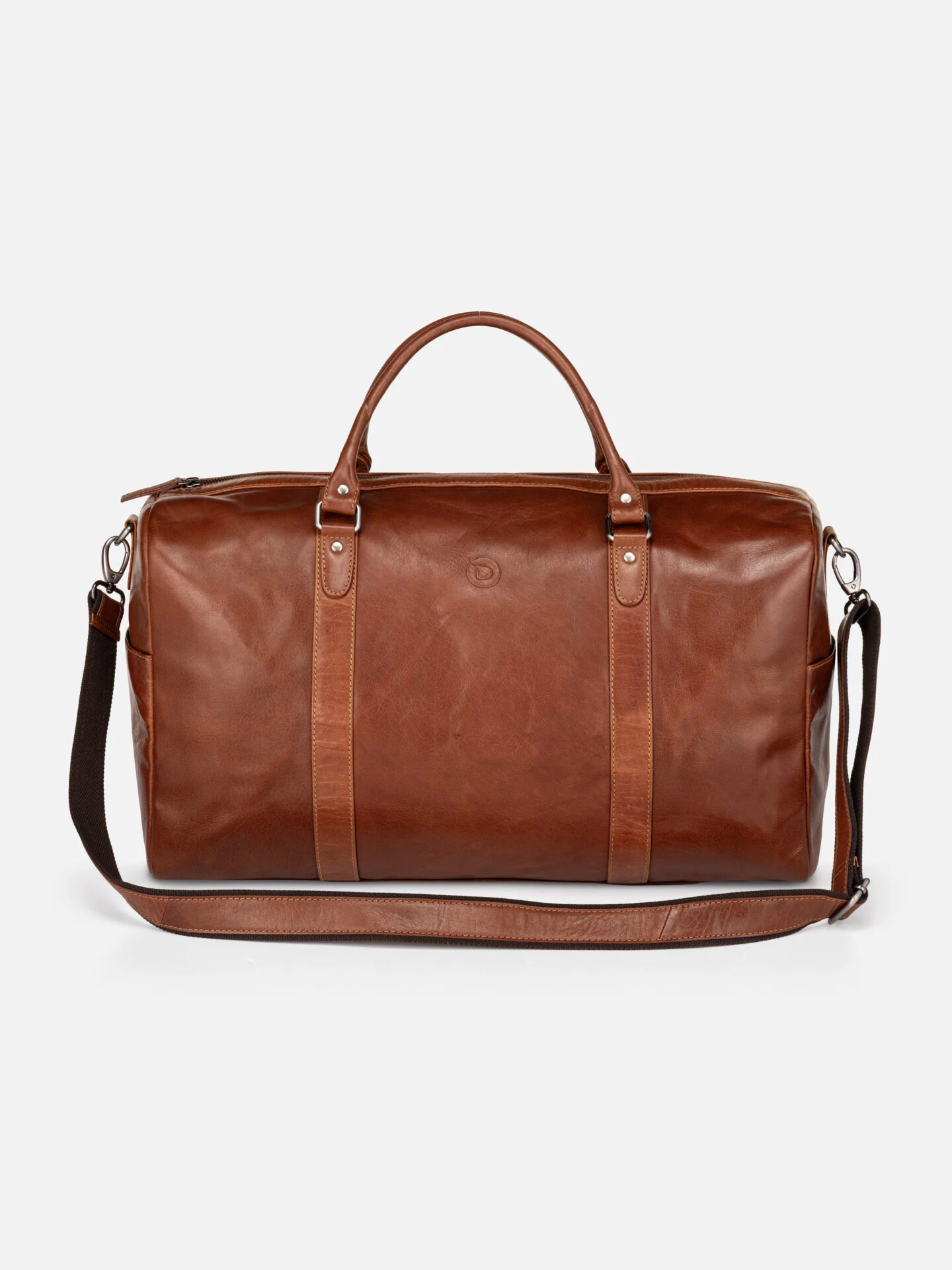 Wallstreet Pablo Cognac – Luxury leather travel bag 