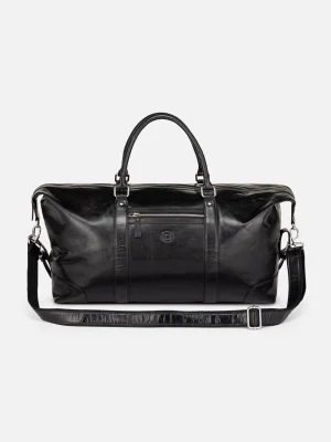 Luxury leather duffle bag